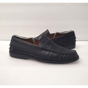 TODS Men's Black Leather Penny Loafers  US 9 UK 8 / Tod's 8  EU 42